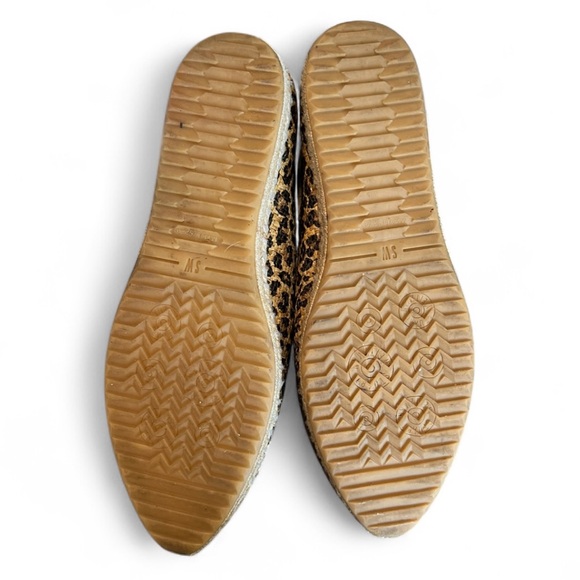 Stuart Weitzman Catalan Leopard-Print Espadrille animal print boho loafer flats - Picture 7 of 8